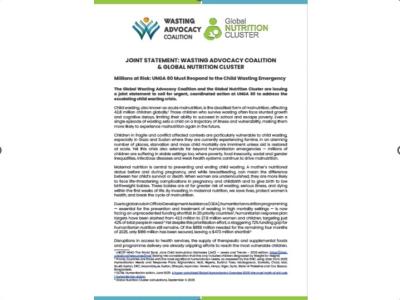 WAC GNC Joint Statement UNGA 80 