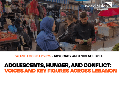 ADOLESCENTS, HUNGER, AND CONFLICT: VOICES AND KEY FIGURES ACROSS LEBANON