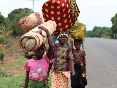 Just like Catarina (head of family) thousands of others are finding refuge outside their home.