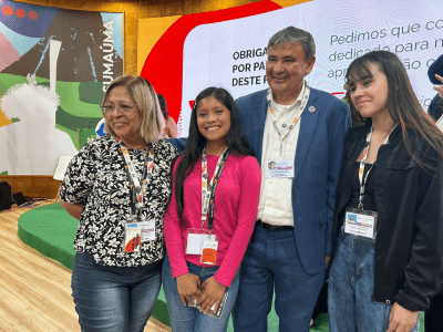 Florecita and Davila Word Vision Delegates at Cop30
