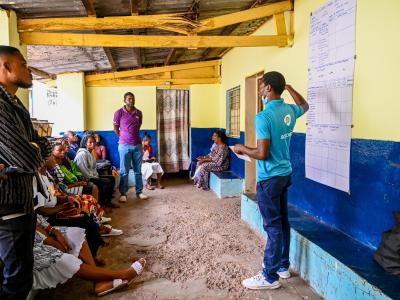 Young people attending a CVA training 