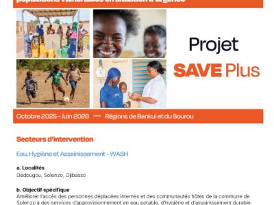 SAVE Plus Project: Strengthening Integrated Multisectoral Assistance for Vulnerable Populations in Emergency Situations