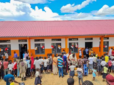 View before hand over of the school