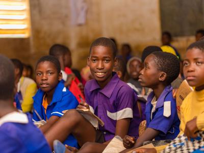 Evance Loyd,15 years old,standard 5 at Maiwa primary school. He is now back in school after dropping out due to lack of basic needs. 