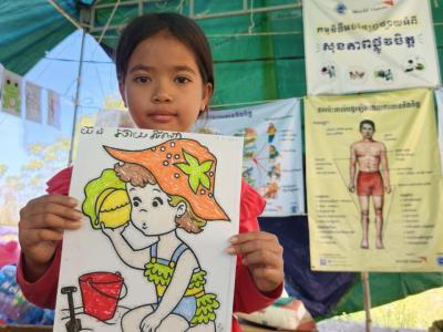 Psychosocial support to displaced children 