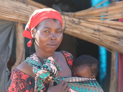 Filomena is one of the beneficiaries of the support so far provided at the center by World  Vision Mozambique