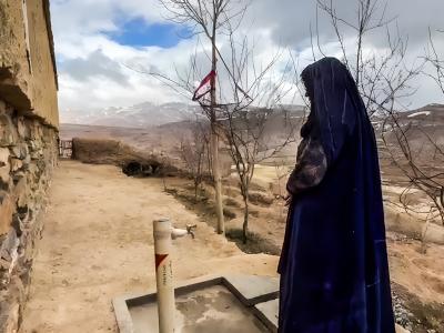 Humaira now has access to a water tap installed in her home.