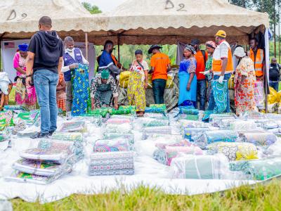 A scene of yards during the distribution