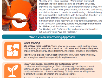 Working with partners policy summary - cover