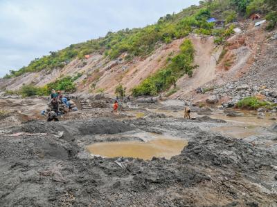 Illustrative photo of an artisanal mine in Lualaba