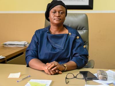 Dr Liliane in her office