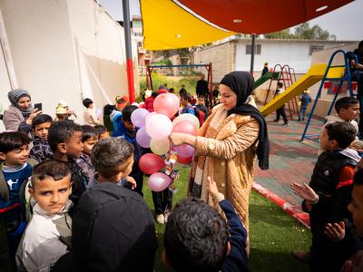 New playground in the West Bank 