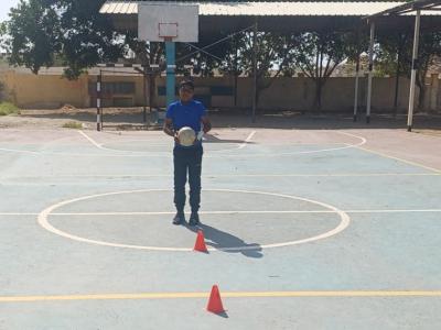 On the school playground, Ayman gained confidence through inclusive sports activities that encouraged participation and self expression.