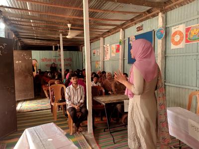 Meet Suborna, an urban programme youth advocate moderating community events to end child labor and champion children's rights in Bangladesh.