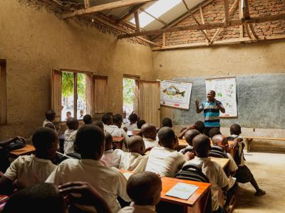 Kelly in classroom