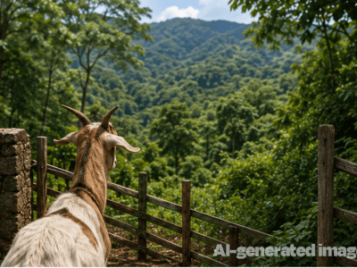 For the goat story AI generated