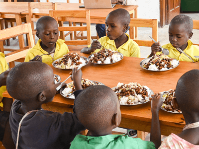 Children who were supported by the WASH and Nutrition Club