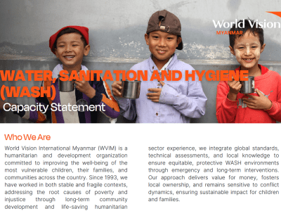 WASH Capacity statement 