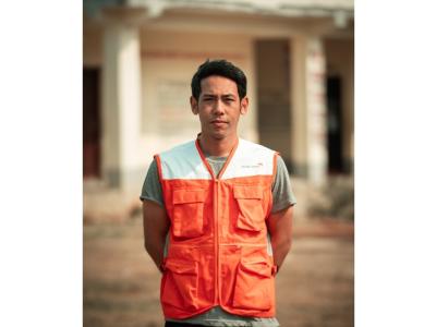 Binod Thapa Magar wearing WV jacket