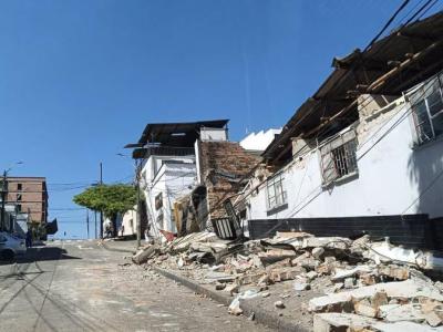 Photos of destruction caused by powerful earthquake in Colombia on Aug. 10 2026