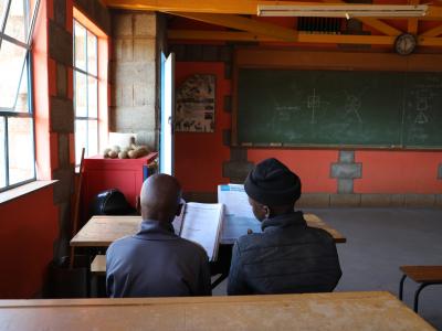 Tlotla and Sekonyela in Class
