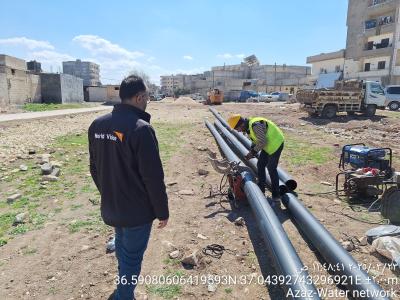 World Vision staff from Northwest Syria checking on the programme
