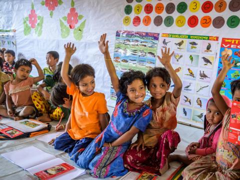 Child friendly spaces for children in emergencies