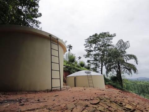 Water storage tanks that stand tall providing clean water to the community.