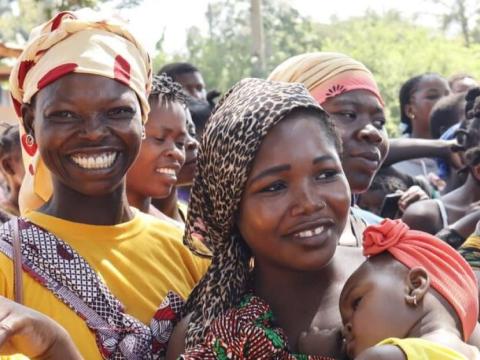 Mothers participate in community health committee