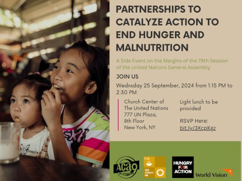 UNGA 79 Hunger Flyer
