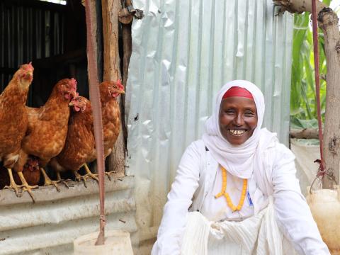 A mother benefited by SPIR II project