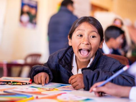 A happy girl from Guatemala