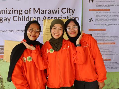 Three young women