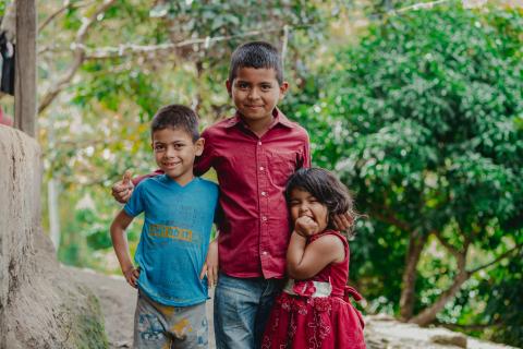 Noé, 9, dreams of becoming an engineer as he grows up with his siblings in their community/ Honduras / 2025.