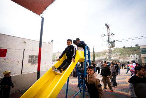 children in the playground