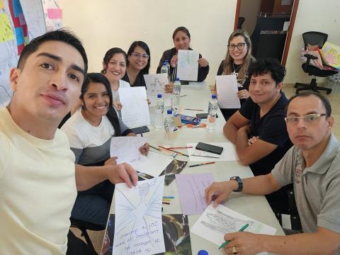 Positive parenting session in Peru