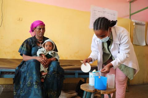 Gember and Lemlem at the , Selewa Health Centre/ Ethiopia 2025.