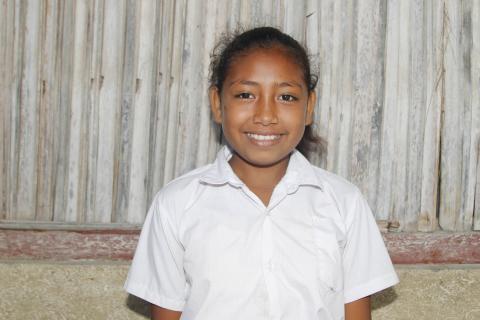 Maria accesses to clean water