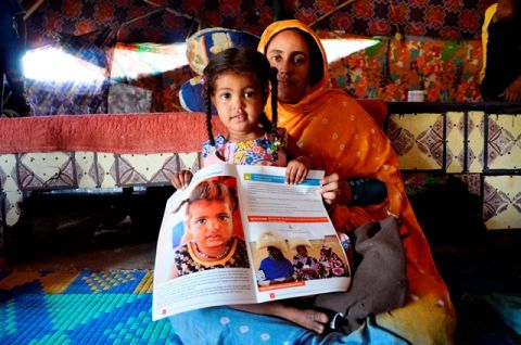 Toutou Proudly showing her picture