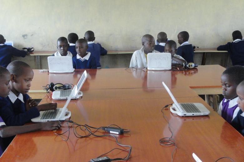 Computers have made learning interesting for children at Kimintent Primary School.