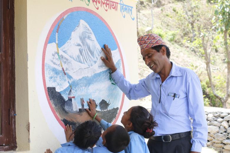 Happy children in Sindhuli