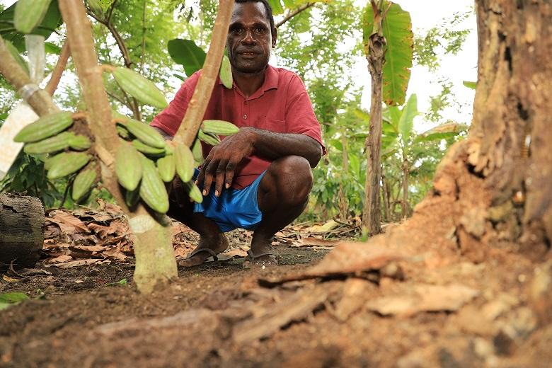 A man in his new cocoa clone block