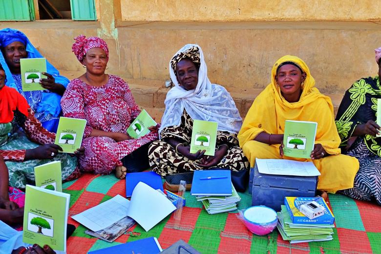 Les femmes du saving group de Bababe lors d'une seance de formation