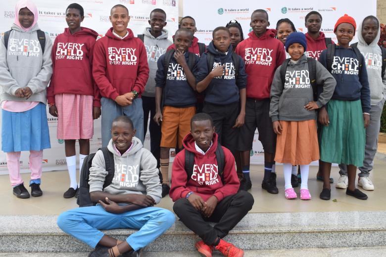 Children from various Kenyan Counties participated in the 2019 National Children's Forum organised annually by World Vision in Kenya. ©World Vision /Photo by Irene Sinoya.
