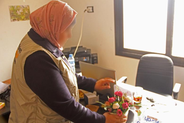 Ahlam, World Vision’s Protection Adviser in North-West Syria