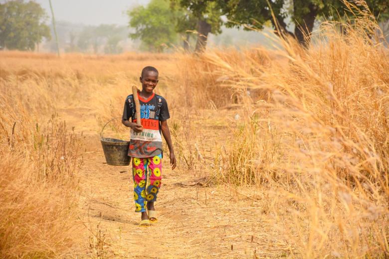 Bismark returning with harvested termites