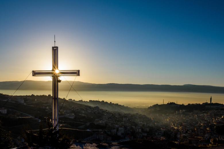 Cross on a hill