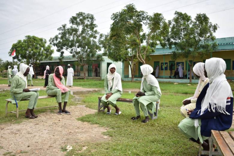 After months of being away from school due to the coronavirus, these girls in Blue Nile state were excited to finally be back in school, and even more, sit their final year exams.