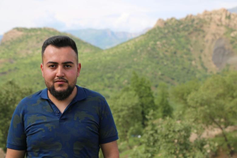 Ayham, as a refugee in Akre, Duhok, Kurdistan Region of Iraq.