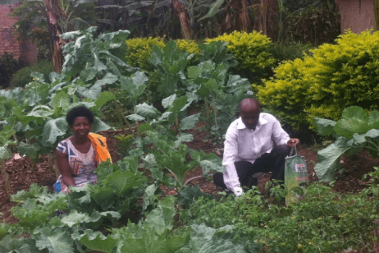 World Vision Uganda promotes kitchen gardening to curb malnurtition in communities.